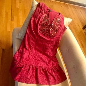 WHBM sequin & printed dress, Sz s